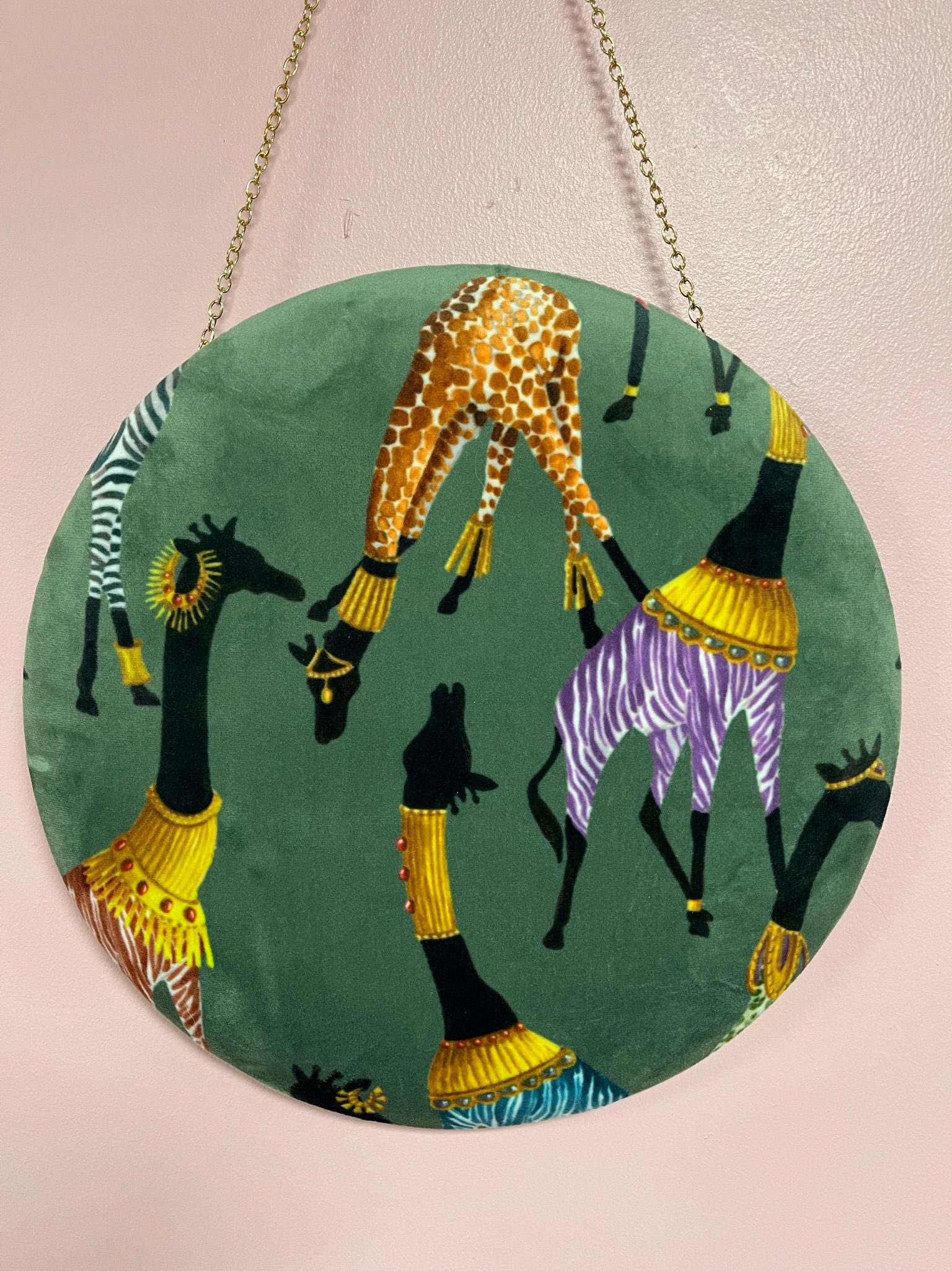 Velvet Giraffe Wall Art - Image 3