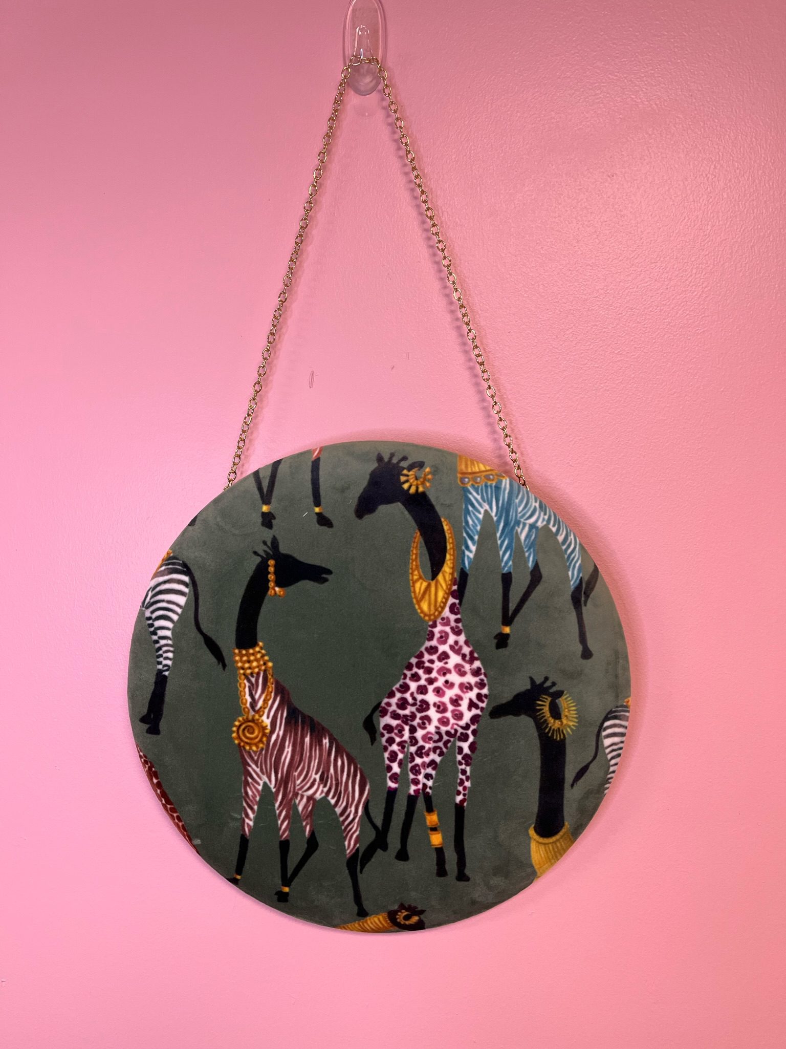Velvet Giraffe Wall Art - Image 2