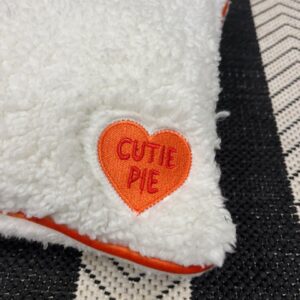 'Cutie Pie' fluffy cushion