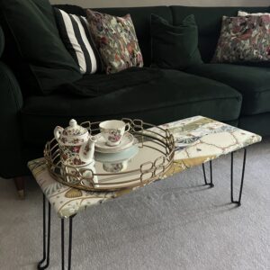 Skinny Chateau Fabric Footstool