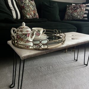 Silver Foldy Footstool