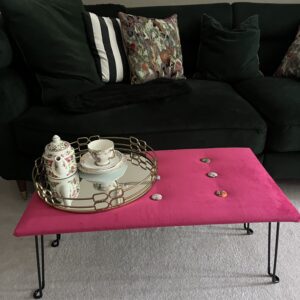 Pink Fatty Foldy Footstool